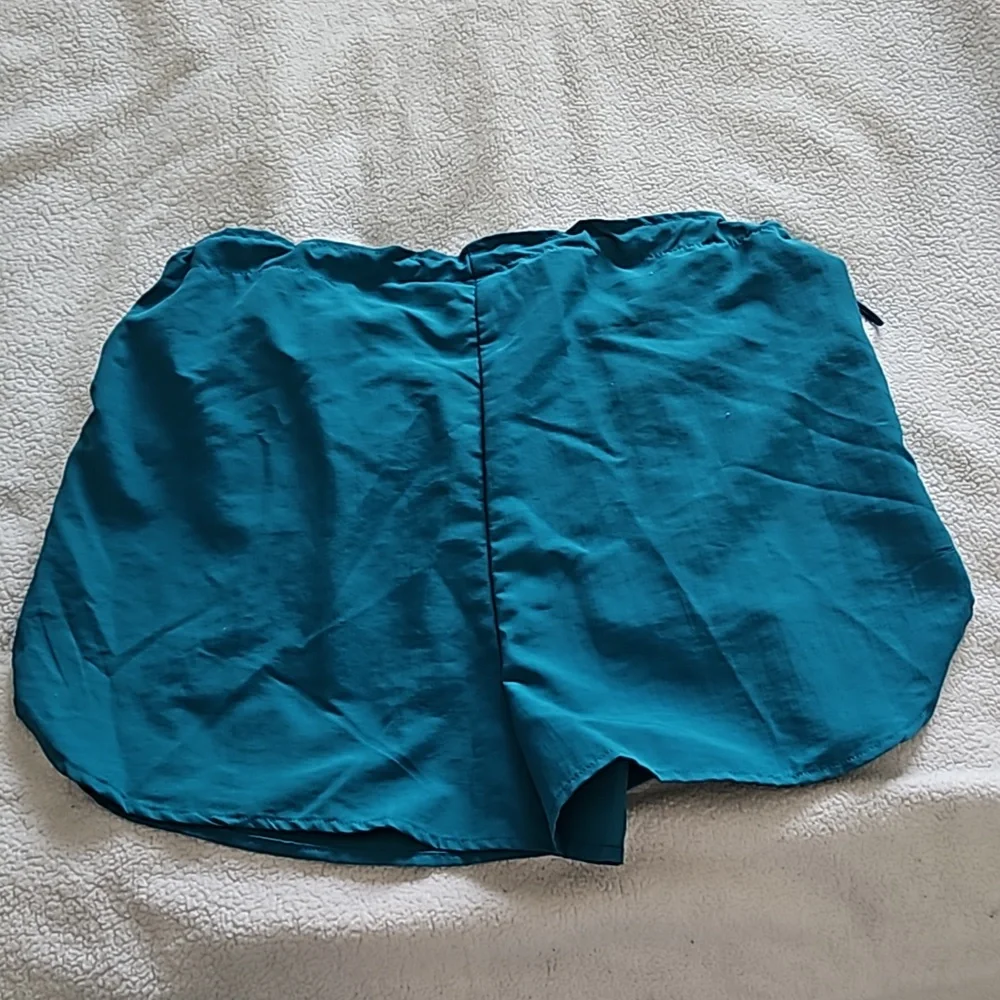 COPY - Happily Grey Teal Blue Shorts with elastic waist Size Medium NWT